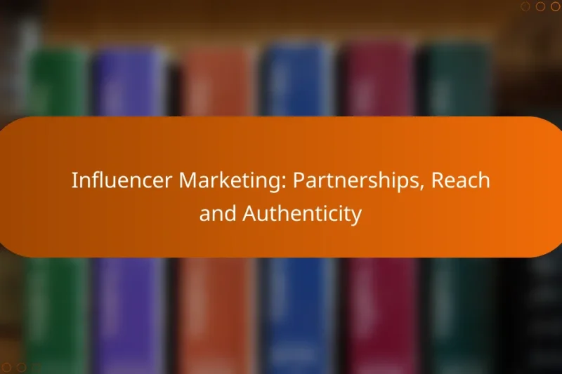 Influencer Marketing: Partnerships, Reach and Authenticity