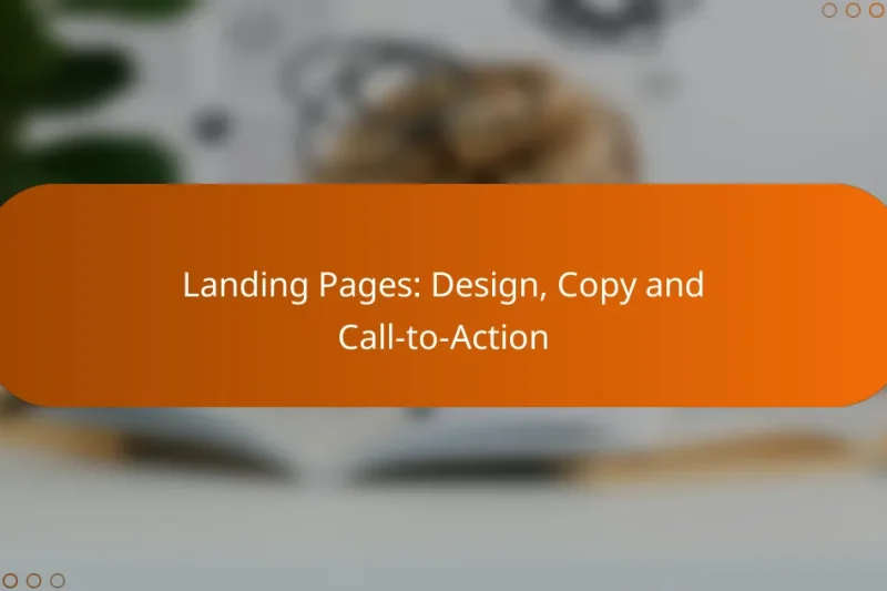 Landing Pages: Design, Copy and Call-to-Action
